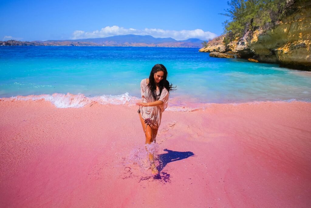how to get to Pink Beach Lombok