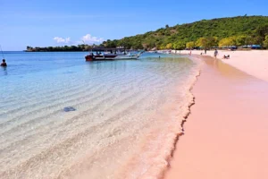 how to get to Pink Beach Lombok