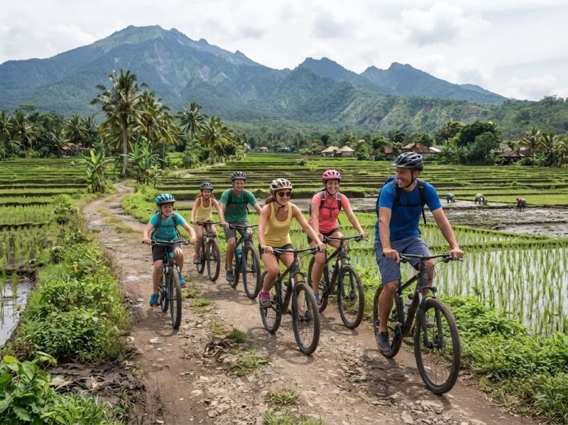 Lombok countryside biking guide
