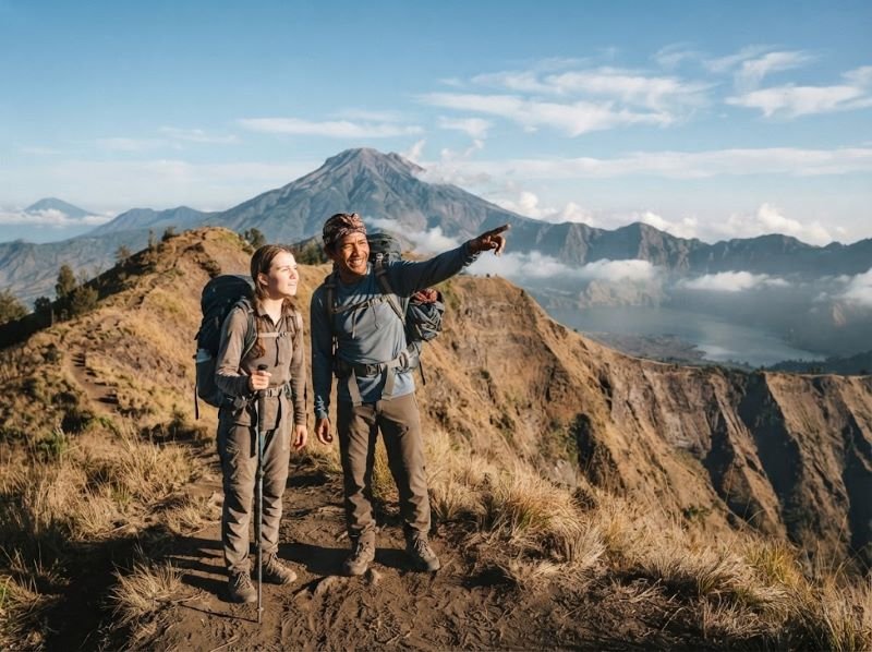 private Rinjani trekking with local guide in Lombok