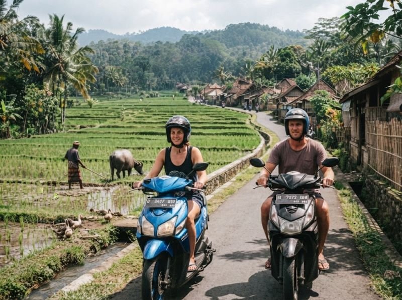 scooter in Lombok 