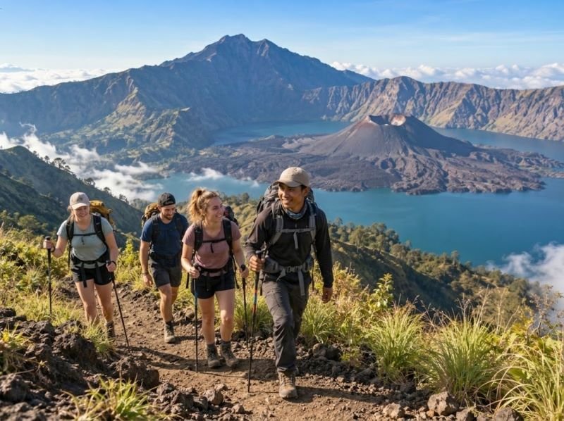 Rinjani 4 day trek beginner tips