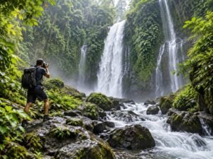 Senaru waterfall photography guide