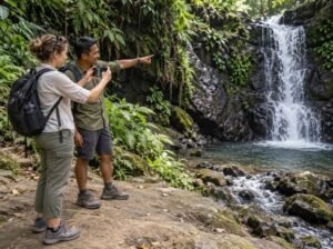 tetebatu waterfall photography guide